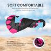 SEEKWAY Barefoot Water Shoes for Kids – Wide Toe Box and Quick-Dry Sand Shoes Toddler for Hiking Swim Beach Pool Kayak Sport Accessories, Camping Essentials Non-Slip for Boys Girls Sizes(1c-103 Rose)