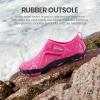 SEEKWAY Barefoot Water Shoes for Kids – Wide Toe Box and Quick-Dry Sand Shoes Toddler for Hiking Swim Beach Pool Kayak Sport Accessories, Camping Essentials Non-Slip for Boys Girls Sizes(1c-103 Rose)