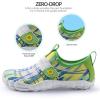 SEEKWAY Barefoot Water Shoes for Kids – Wide Toe Box and Quick-Dry Sand Shoes Toddler for Hiking Swim Beach Pool Kayak Sport Accessories, Camping Essentials Must-Haves for Boys Girls Sizes(2c-white Green)