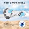 SEEKWAY Barefoot Water Shoes for Kids – Wide Toe Box and Quick-Dry Sand Shoes Toddler for Hiking Swim Beach Pool Kayak Sport Accessories, Camping Essentials Non-Slip for Boys Girls Sizes(3b-112 Blue Dinosaur)