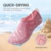 SEEKWAY Barefoot Water Shoes for Kids – Wide Toe Box and Quick-Dry Sand Shoes Toddler for Hiking Swim Beach Pool Kayak Sport Accessories, Camping Essentials Non-Slip for Boys Girls Sizes(4e-205 Pink)