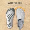 SEEKWAY Barefoot Water Shoes for Kids – Wide Toe Box and Quick-Dry Sand Shoes Toddler for Hiking Swim Beach Pool Kayak Sport Accessories, Camping Essentials Non-Slip for Boys Girls Sizes(4f-206 Gray White)