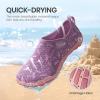 SEEKWAY Barefoot Water Shoes for Kids – Wide Toe Box and Quick-Dry Sand Shoes Toddler for Hiking Swim Beach Pool Kayak Sport Accessories, Camping Essentials Non-Slip for Boys Girls Sizes(4b-202 Pink Purple)