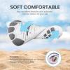 SEEKWAY Barefoot Water Shoes for Kids – Wide Toe Box and Quick-Dry Sand Shoes Toddler for Hiking Swim Beach Pool Kayak Sport Accessories, Camping Essentials Non-Slip for Boys Girls Sizes(3c-113 White Dinosaur)