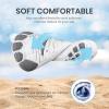 SEEKWAY Barefoot Water Shoes for Kids – Wide Toe Box and Quick-Dry Sand Shoes Toddler for Hiking Swim Beach Pool Kayak Sport Accessories, Camping Essentials Non-Slip for Boys Girls Sizes(2e-109 Blue Shark)