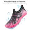 SEEKWAY Barefoot Water Shoes for Kids – Wide Toe Box and Quick-Dry Sand Shoes Toddler for Hiking Swim Beach Pool Kayak Sport Accessories, Camping Essentials Must-Haves for Boys Girls Sizes(1b-black Pink)