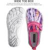 SEEKWAY Barefoot Water Shoes for Kids – Wide Toe Box and Quick-Dry Sand Shoes Toddler for Hiking Swim Beach Pool Kayak Sport Accessories, Camping Essentials Must-Haves for Boys Girls Sizes(2b-white Pink)