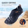 SEEKWAY Barefoot Water Shoes for Kids – Wide Toe Box and Quick-Dry Sand Shoes Toddler for Hiking Swim Beach Pool Kayak Sport Accessories, Camping Essentials Non-Slip for Boys Girls Sizes(1a-101 Navy Blue)