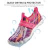 SEEKWAY Barefoot Water Shoes for Kids – Wide Toe Box and Quick-Dry Sand Shoes Toddler for Hiking Swim Beach Pool Kayak Sport Accessories, Camping Essentials Must-Haves for Boys Girls Sizes(2b-white Pink)