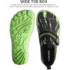 SEEKWAY Barefoot Water Shoes for Kids – Wide Toe Box and Quick-Dry Sand Shoes Toddler for Hiking Swim Beach Pool Kayak Sport Accessories, Camping Essentials Must-Haves for Boys Girls Sizes(1d-black Green)