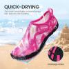 SEEKWAY Barefoot Water Shoes for Kids – Wide Toe Box and Quick-Dry Sand Shoes Toddler for Hiking Swim Beach Pool Kayak Sport Accessories, Camping Essentials Non-Slip for Boys Girls Sizes(2b-106 Rose)