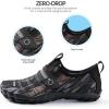 SEEKWAY Barefoot Water Shoes for Kids – Wide Toe Box and Quick-Dry Sand Shoes Toddler for Hiking Swim Beach Pool Kayak Sport Accessories, Camping Essentials Must-Haves for Boys Girls Sizes(1c-black Orange)