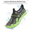 SEEKWAY Barefoot Water Shoes for Kids – Wide Toe Box and Quick-Dry Sand Shoes Toddler for Hiking Swim Beach Pool Kayak Sport Accessories, Camping Essentials Must-Haves for Boys Girls Sizes(1d-black Green)