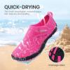 SEEKWAY Barefoot Water Shoes for Kids – Wide Toe Box and Quick-Dry Sand Shoes Toddler for Hiking Swim Beach Pool Kayak Sport Accessories, Camping Essentials Non-Slip for Boys Girls Sizes(1c-103 Rose)