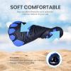 SEEKWAY Barefoot Water Shoes for Kids – Wide Toe Box and Quick-Dry Sand Shoes Toddler for Hiking Swim Beach Pool Kayak Sport Accessories, Camping Essentials Non-Slip for Boys Girls Sizes(2d-108 Blue Shark)