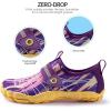 SEEKWAY Barefoot Water Shoes for Kids – Wide Toe Box and Quick-Dry Sand Shoes Toddler for Hiking Swim Beach Pool Kayak Sport Accessories, Camping Essentials Must-Haves for Boys Girls Sizes(2e-yellow Purple)