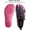 SEEKWAY Barefoot Water Shoes for Kids – Wide Toe Box and Quick-Dry Sand Shoes Toddler for Hiking Swim Beach Pool Kayak Sport Accessories, Camping Essentials Must-Haves for Boys Girls Sizes(1b-black Pink)