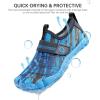 SEEKWAY Barefoot Water Shoes for Kids – Wide Toe Box and Quick-Dry Sand Shoes Toddler for Hiking Swim Beach Pool Kayak Sport Accessories, Camping Essentials Must-Haves for Boys Girls Sizes(2d-dark Blue)