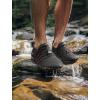 SEEKWAY Mens Womens Water Shoes Quick Dry Aqua Shoes Barefoot for Beach Surf Hiking Pool Water Sports(1c-black Red)