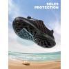 SEEKWAY Mens Womens Water Shoes Quick Dry Aqua Shoes Barefoot for Beach Surf Hiking Pool Water Sports(1c-black Red)