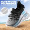 SEEKWAY Mens Womens Water Shoes Quick Dry Aqua Shoes Barefoot for Beach Surf Hiking Pool Water Sports(1d-grey Black)