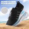 SEEKWAY Mens Womens Water Shoes Quick Dry Aqua Shoes Barefoot for Beach Surf Hiking Pool Water Sports(1g-black White)