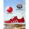 SEEKWAY Mens Womens Water Shoes Quick Dry Aqua Shoes Barefoot for Beach Surf Hiking Pool Water Sports(1h-red White)