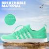 SEEKWAY Mens Womens Water Shoes Quick Dry Aqua Shoes Barefoot for Beach Surf Hiking Pool Water Sports(1k-blue Cyan)