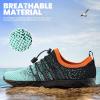 SEEKWAY Mens Womens Water Shoes Quick Dry Aqua Shoes Barefoot for Beach Surf Hiking Pool Water Sports(1q-cyan Black)