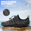 SEEKWAY Mens Womens Water Shoes Quick Dry Aqua Shoes Barefoot for Beach Surf Hiking Pool Water Sports(1t-black)