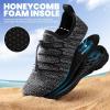 SEEKWAY Mens Womens Water Shoes Quick Dry Aqua Shoes Barefoot for Beach Surf Hiking Pool Water Sports(1t-black)
