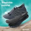 SEEKWAY Water Shoes Men Women Adult Quick-Dry Aqua Sock Barefoot for Beach Swim River Pool Lake Hiking Kayaking Surfing(1f-415 Dark Grey 35)