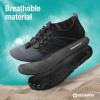 SEEKWAY Water Shoes Men Women Adult Quick-Dry Aqua Sock Barefoot for Beach Swim River Pool Lake Hiking Kayaking Surfing(1h-416 Gradient Dark Grey)