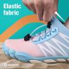 SEEKWAY Water Shoes Men Women Adult Quick-Dry Aqua Sock Barefoot for Beach Swim River Pool Lake Hiking Kayaking Surfing(1h-417 Gradient Blue Pink)