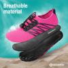 SEEKWAY Water Shoes Men Women Adult Quick-Dry Aqua Sock Barefoot for Beach Swim River Pool Lake Hiking Kayaking Surfing(3f-410 Rose Red)