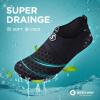 SEEKWAY Water Shoes Quick-Dry Aqua Socks Barefoot Slip-on for Beach Pool Swim River Yoga Lake Surf Women Men Black SK001(1a-splice Black)