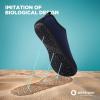 SEEKWAY Water Shoes Quick-Dry Aqua Socks Barefoot Slip-on for Beach Pool Swim River Yoga Lake Surf Women Men Black SK001(2d-wave Blue)