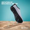 SEEKWAY Water Shoes Quick-Dry Aqua Socks Barefoot Slip-on for Beach Pool Swim River Yoga Lake Surf Women Men Black SK001(2f-light Gray)