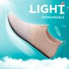 SEEKWAY Water Shoes Quick-Dry Aqua Socks Barefoot Slip-on for Beach Pool Swim River Yoga Lake Surf Women Men Black SK001(2g-nude Pink)