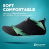 SEEKWAY Water Shoes Quick-Dry Aqua Socks Barefoot Slip-on for Beach Pool Swim River Yoga Lake Surf Women Men Black SK001(3a-741 Black)