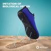 SEEKWAY Water Shoes Quick-Dry Aqua Socks Barefoot Slip-on for Beach Pool Swim River Yoga Lake Surf Women Men Black SK001(3c-743 Blue)