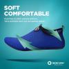 SEEKWAY Water Shoes Quick-Dry Aqua Socks Barefoot Slip-on for Beach Pool Swim River Yoga Lake Surf Women Men Black SK001(3c-743 Blue)