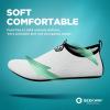 SEEKWAY Water Shoes Quick-Dry Aqua Socks Barefoot Slip-on for Beach Pool Swim River Yoga Lake Surf Women Men Black SK001(3d-744 White)