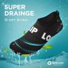SEEKWAY Water Shoes Quick-Dry Aqua Socks Barefoot Slip-on for Beach Pool Swim River Yoga Lake Surf Women Men Black SK001(6c-belt B1ack White)