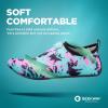 SEEKWAY Water Shoes Quick-Dry Aqua Socks Barefoot Slip-on for Beach Pool Swim River Yoga Lake Surf Women Men Black SK001(7bd-coconut Tree)