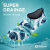 SEEKWAY Water Shoes Quick-Dry Aqua Socks Barefoot Slip-on for Beach Pool Swim River Yoga Lake Surf Women Men Black SK001(7be-mint Leaf)