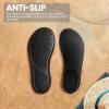 SEEKWAY Water Shoes Women Men Adult Quick-Dry Aqua Socks Barefoot Non Slip for Beach Swim River Pool Lake surf Black SK002(U)(1a-stripe Black-2)
