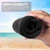 SEEKWAY Water Shoes Women Men Adult Quick-Dry Aqua Socks Barefoot Non Slip for Beach Swim River Pool Lake surf Black SK002(U)(1a-stripe Black-2)