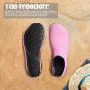 SEEKWAY Water Shoes Women Men Adult Quick-Dry Aqua Socks Barefoot Non Slip for Beach Swim River Pool Lake surf Black SK002(U)(1e-stripe Pink-2)