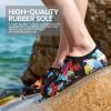 SEEKWAY Water Shoes Women Men Adult Quick-Dry Aqua Socks Barefoot Non Slip for Beach Swim River Pool Lake surf Black SK002(U)(2a-1281 Painted Tie-dye)